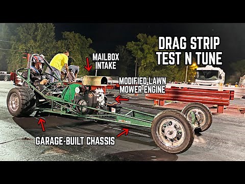 670cc Harbor Freight Drag Rail Hits the Track (First Time in 2 YEARS)!