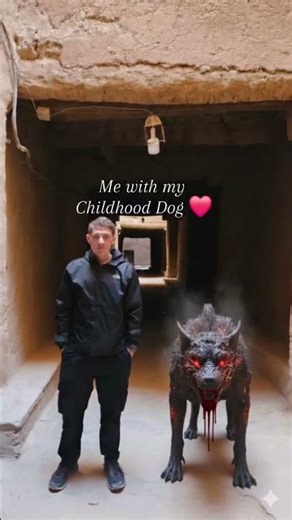 Me with my Childhood Dog #dog #cod #zombies #Funny