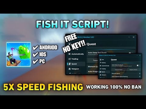 Fish It Script 2025 No Key | Instant Catch + 5X Speed | New Halloween Update