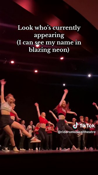 The Freshman MT class performing the opening number of their 2024 Freshman Showcase: Curtain Up!❤️❤️❤️ #ridermt #ridermusicaltheatre #RUMT #gobroncs #musicaltheatre #mt #bfa