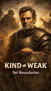Kind ≠ Weak | Set Boundaries Without Guilt. #motivation