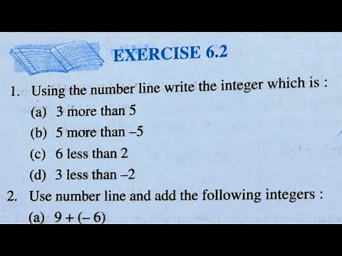 Class 6th maths l Exercise 6.2 l Chapter 6 l integers l NCERT l Solution l cbse board l Carb Academy