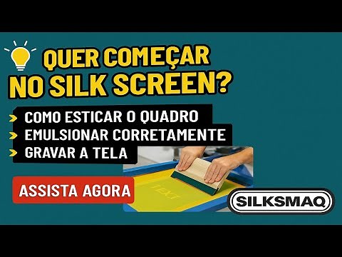 Learn Silk Screen Printing at Home: A Beginner's Guide with SILKSMAQ #screenprinting #silkscreen