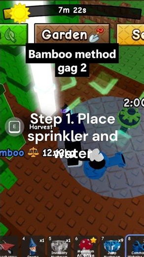 🌱Bamboo Method IN Grow a Garden 2 💲quick money gag2💲 #gag #roblox #games #growagarden 🤩