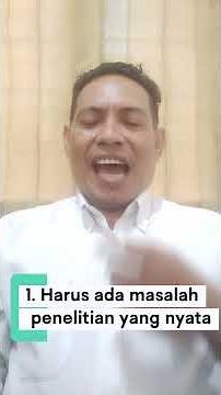 Tiga Langkah Membuat Latar Belakang proposal skripsi #skripsi #proposal #penelitian #mahasiswa