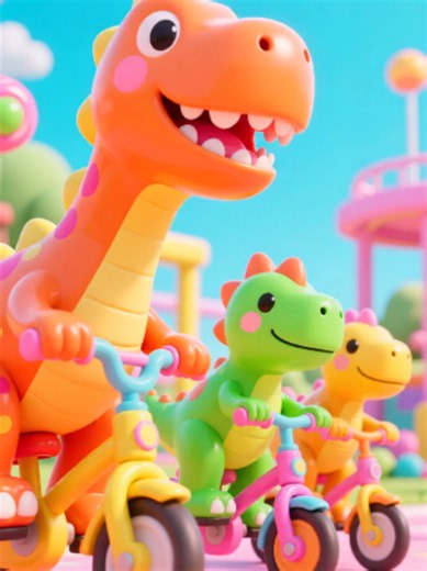 Cute Colorful Dinosaurs Cartoon for Kids — Fun Dinosaur Animation