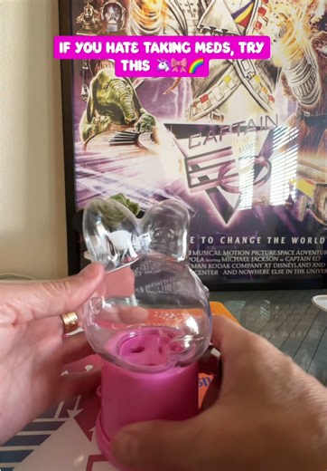 I needed a way to make taking my meds more fun and whimsical in the morning… because who couldn’t use a little more whimsy in their life? 🐰✨ So I turned it into a game. 10/10 recommend. Bonus: this bunny candy machine is from Dollar Tree, so it’s an easy, inexpensive DIY that actually brings joy. #diy #medicine #healing #dollartree #positivity