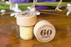 Anniversary Party Favors 60 Years, 60th Wedding Anniversary, Anniversary Guest Favors, Wine Stopper Gift for Guest, Couple Anniversary, Wine - Etsy