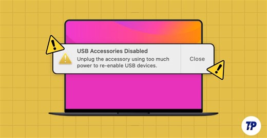 11 Ways To Fix “USB Accessories Disabled” Errors on Your Mac