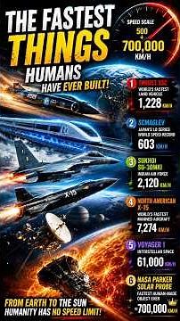The Fastest Things Humans Have Ever Built 🤯 | 700,000 KM/H! NASA’s Fastest Machine #shorts