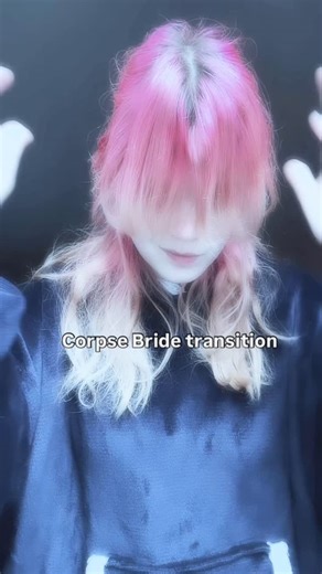 Violet/Vio on Instagram: "I wanted to recreate this trend with my cosplay🤭 ✧ ✧ ✧ Emily from Corpse Bride ✧ ✧ ✧ ____________________________________________________________ #corpsebride #emily #cosplaygirl #sfxmakeup #transition #fullfaceofmakeup #makeup #halloween #spooky #cosplaygirl #violettcosplay"