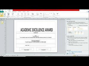 EASY STEPS ON HOW MAIL MERGE WORKS IN MICROSOFT PUBLISHER FOR CERTIFICATES