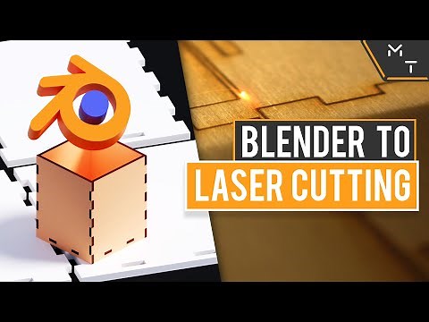 How To Design & Export A Laser Cutting File From Blender 2.83 | Tutorial |(Blender To Laser Cutter)