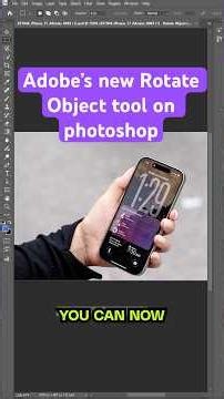 Adobe's new Rotate Object on Photoshop