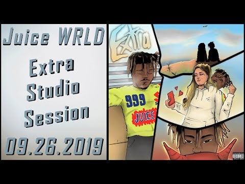 Juice WRLD Recording "Extra / Macaroni Sound" - Full Studio Session and Song - 09.26.2019