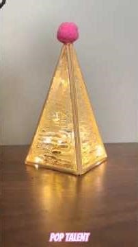 Step by Step: Pyramid Night Light Craft ✨❤️