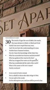 Proverbs 30 part 1/2 #wordofgod #wordsofwisdom #jesus #wisdom #lifeadvice