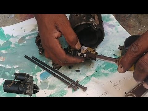 Comment démonter un démarreur et ses balais de charbon/\\How to disassemble a starter and his brushes