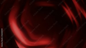 Smooth Waving Hexagonal Surface Loop 1 Dark Red: animation of flowing waving hexagon shape surface in cherry. Elegant, deep hot red background. Flatlay 3D background. Copyspace area. 4K