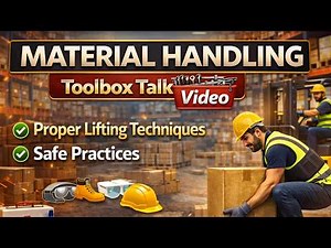 Toolbox Talk Video on Material Handling in English | Proper Lifting Techniques & Safe Practices