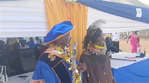 Hon. Dr. Protus Akujah, PhD, together with fellow doctorate holders led by Prof. Edome, warmly presented gifts to Dr. Paul Ekitoe in celebration of his outstanding academic achievement and journey. | Turkana News Press