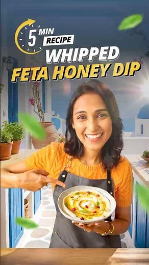Whipped Feta Honey Dip (QUICK & CREAMY) | Summer Recipe With D'lecta Feta Cheese
