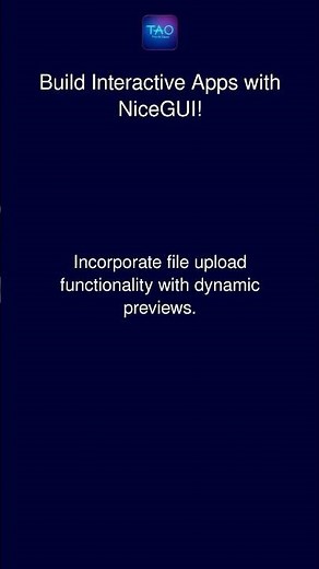 Build Interactive Apps with NiceGUI!