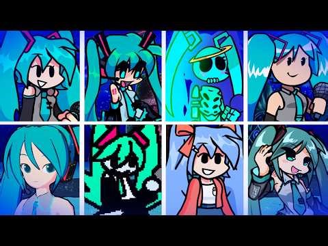 Different versions and skins of Hatsune Miku sing Absorbent || Miku Appreciation