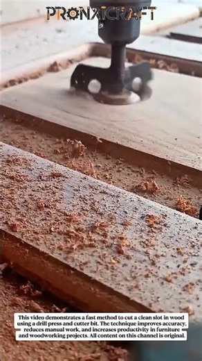 Fast Wood Slot Cutting with Drill Press | Smart Woodworking Technique