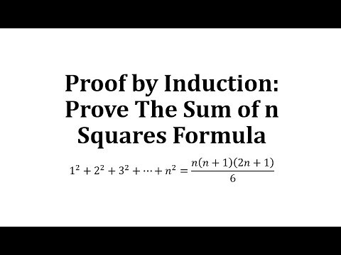 Proof by Induction: Prove The Sum of n Squares Formula