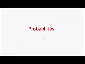 Vocabulaire et définition d'une probabilité