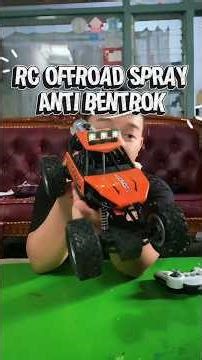Mobil Remote Control RC Offroad Spray Metal LED Anti Bentrok
