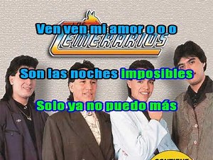 los temerarios CUANDO PIENSO EN TI karaoke