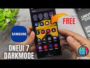 Install OneUI 7 DarkMode icon Pack Free on Any Samsung Galaxy | Tech in Hand