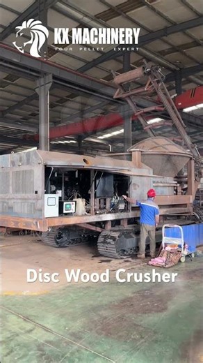 Heavy Duty Wood Crusher Movable Wood Waste Crusher #woodcrusher
