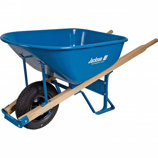 Reviews for Jackson 6 cu. ft. Heavy Gauge Seamless Steel Wheelbarrow with Hardwood Handles | Pg 2 - The Home Depot