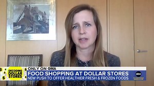 Healthy food options available at dollar stores