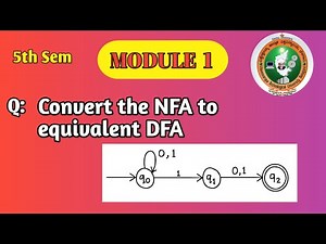VTU TOC Module 1 | Convert NFA to DFA | BCS503 | Lazy Evaluation Method |VERY IMPORTANT QUESTION