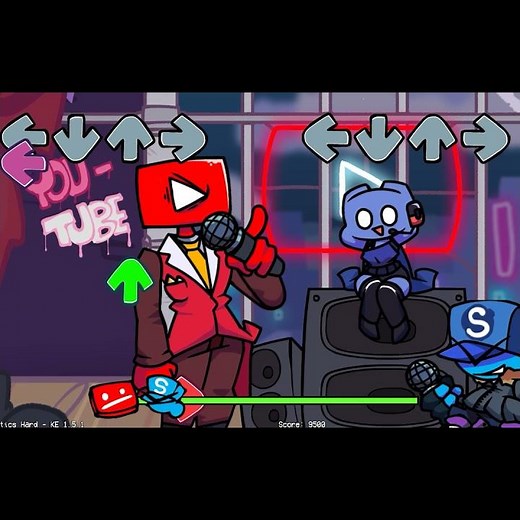 Friday Night Funkin' VS Youtube (FNF Mod) (Friday Night Postin') #Shorts#fnfmods#