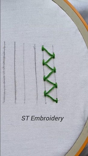 Beautiful Chevron stitch tutorial #embroidery #stitch #chevronstitch