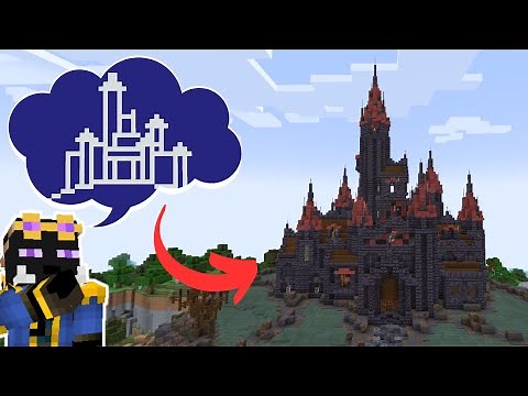 HAUNTED CASTLE BUILD PROCESS/TUTORIAL: Minecraft Creative Build