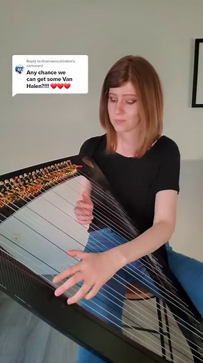 I love this new harp so much 😁 #vanhalen #jump #harp #music #ELECTRICharp #deltaharp #salviharps #lyonhealyharps | Salvi Harps | Delta Harp | Lyon & Healy Harps | Kristan Toczko