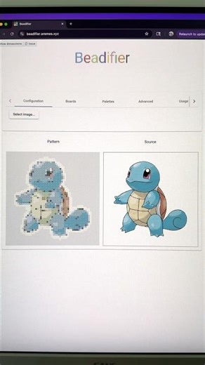 Turn any image into a pixel bead pattern #pixel #graphicdesign #illustration