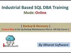 06. Easiest Way to Set Up Backup Maintenance Plan in Microsoft SQL Server #ibharatsoftware #sqldba