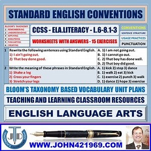 STANDARD ENGLISH CONVENTIONS: 46 WORKSHEETS WITH ANSWERS
