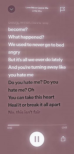 Love Me or Leave Me Song by Little Mix