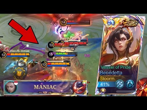 SOUL VESSEL BENEDETTA MANIAC…TOO EASY💀(global gusion & global benedetta gameplay!?)