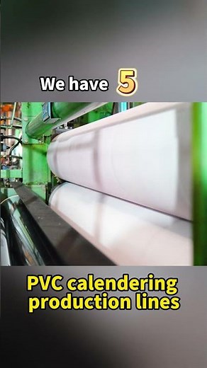 The world's only wide-width calendering machine!#pvcfilm #pvctarpaulin#plastic