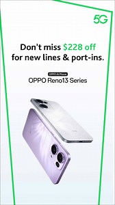 Discover the new OPPO Reno13 Pro. Splash, water, and dust resistant. From $0 on a 2-year Device Plan. Plus, for a limited time only ✅ New customers who port-in or sign up get extra $228 off. ✅ 2-yr Warranty & Screen Damage Protection. ✅ Savour a Panda Chan snack box worth $69 on us! Filled with Salt Roasted Cashew Nut, Macadamia Nuts & more, delivered to your door. | StarHub
