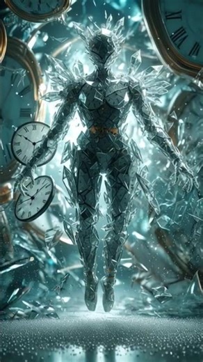 💠 “Temporal Bloom — The Dancer of Broken Time”